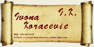 Ivona Koraćević vizit kartica